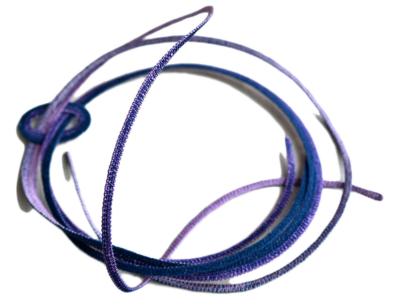 Halsreif Spiralis blau-violett